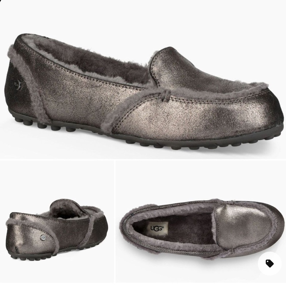 UGG Women's Shimmering Pewter Flats
